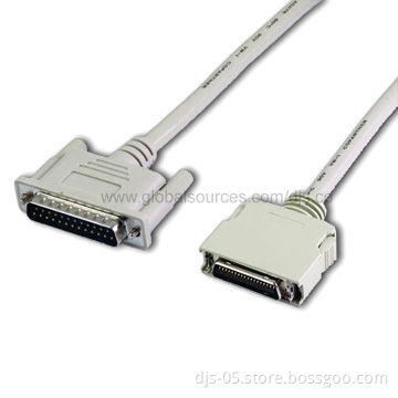 DB 25P Male and HP-CN 36P Male Cable with High-speed Communication, RoHS Compliant